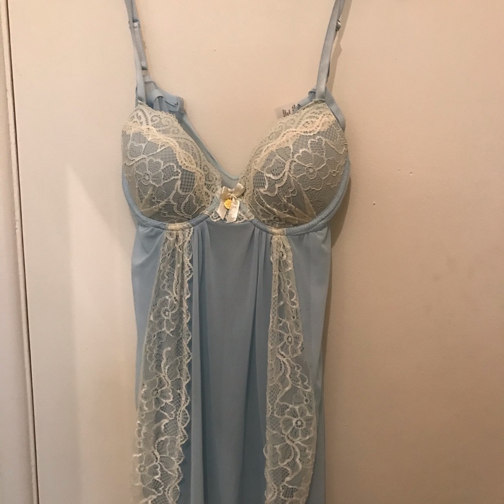 Jessica Simpson Blue Babydoll Top